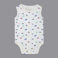 White Aeroplane Sleeveless Onesie