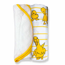 Load image into Gallery viewer, Duck &amp; Classic White Design Muslin Swaddle Wrap- Pack Of 2
