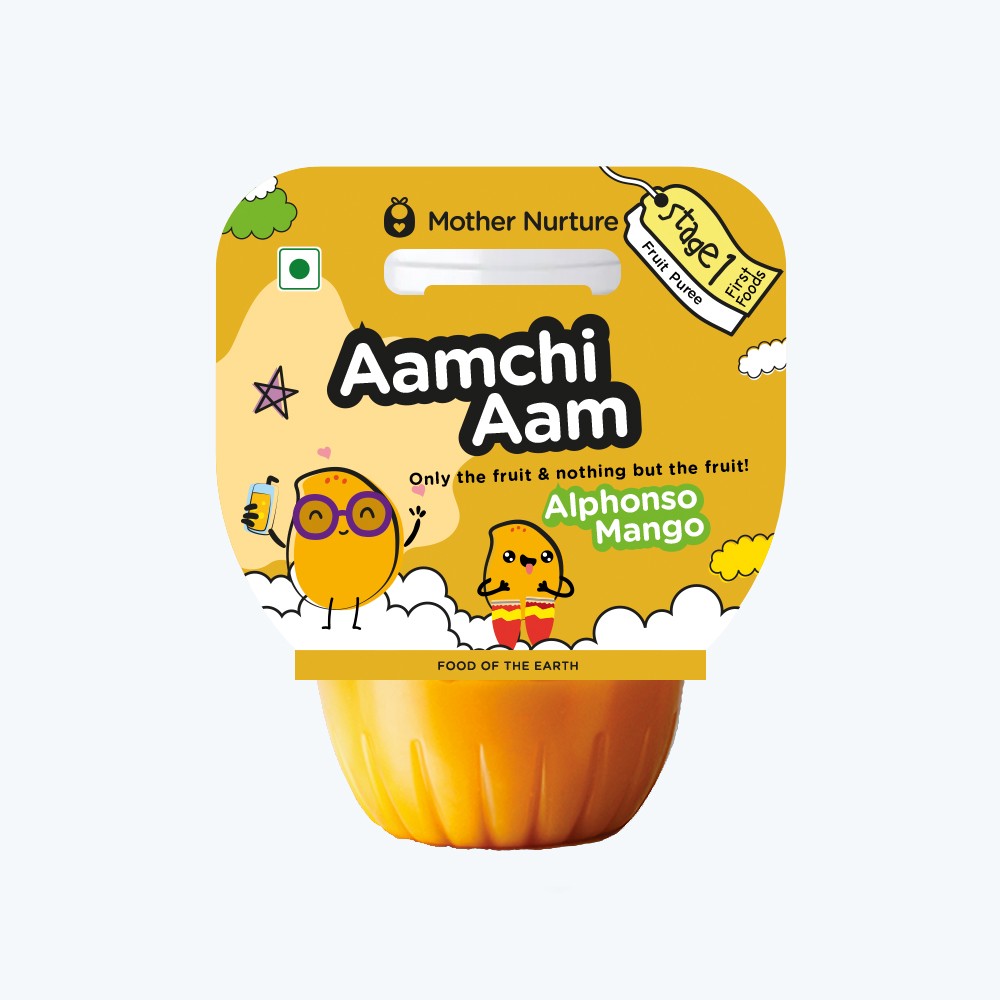 Pure Aamchi Aam Puree Stage 1 Baby Food Pack Of 2 - 120 gm