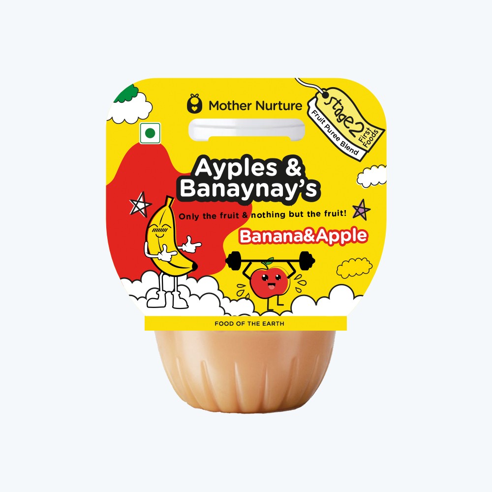 Apple and Banana Puree Stage 2 Pack Of 2 - 120 gm