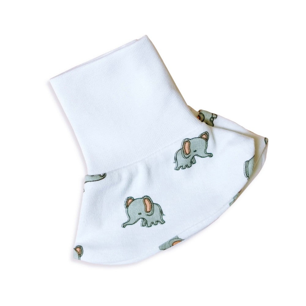 Elephant Theme Newborn Baby Cap, Booties, & Mittens Set