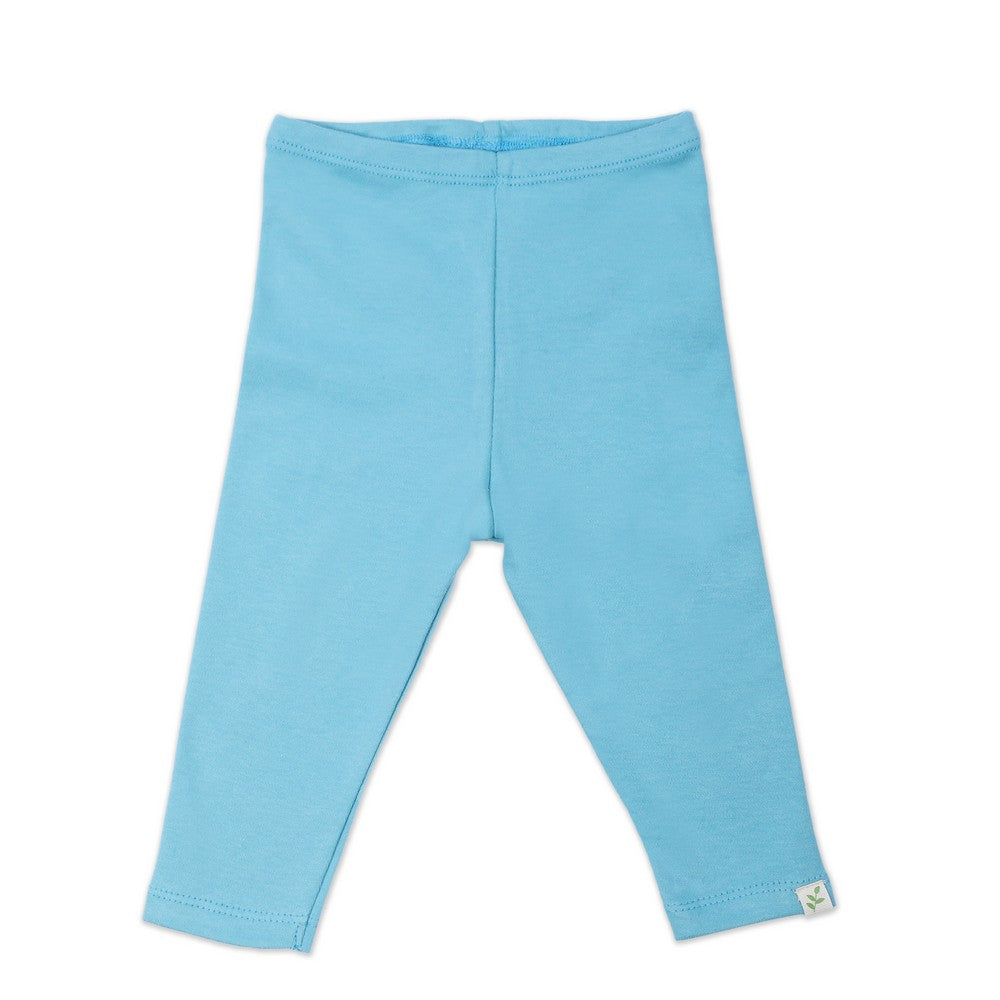 Light Blue Plain Leggings