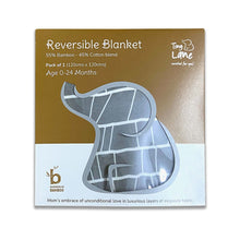 Load image into Gallery viewer, Grey Reversible Baby Muslin Blankets
