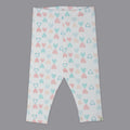 White Heart Printed Leggings