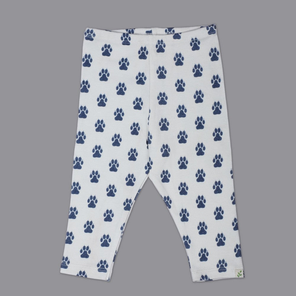 White Paws Printed Leggings