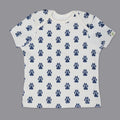 White Paws Printed Half Sleeves T-Shirt