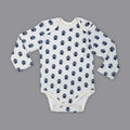 White Paws Printed Full Sleeves Onesie