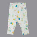 White Pineapple Printed Leggings