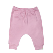 Load image into Gallery viewer, Pink Plain Jogger Pants With Ribbed Cuff
