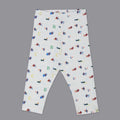 White Aeroplane Printed Leggings