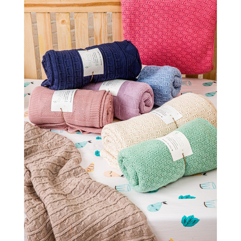 Heart Knit Blanket