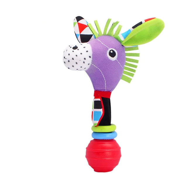 Purple Donkey Handheld Rattle
