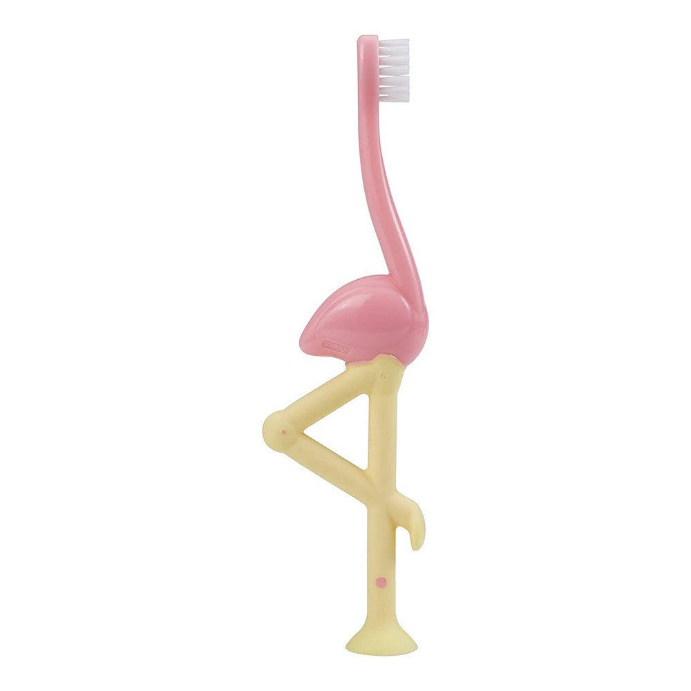 Flamingo Toddler Toothbrush-Pink