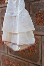 Load image into Gallery viewer, White Tiered Halter Neck Top In Handwoven Kora Cotton
