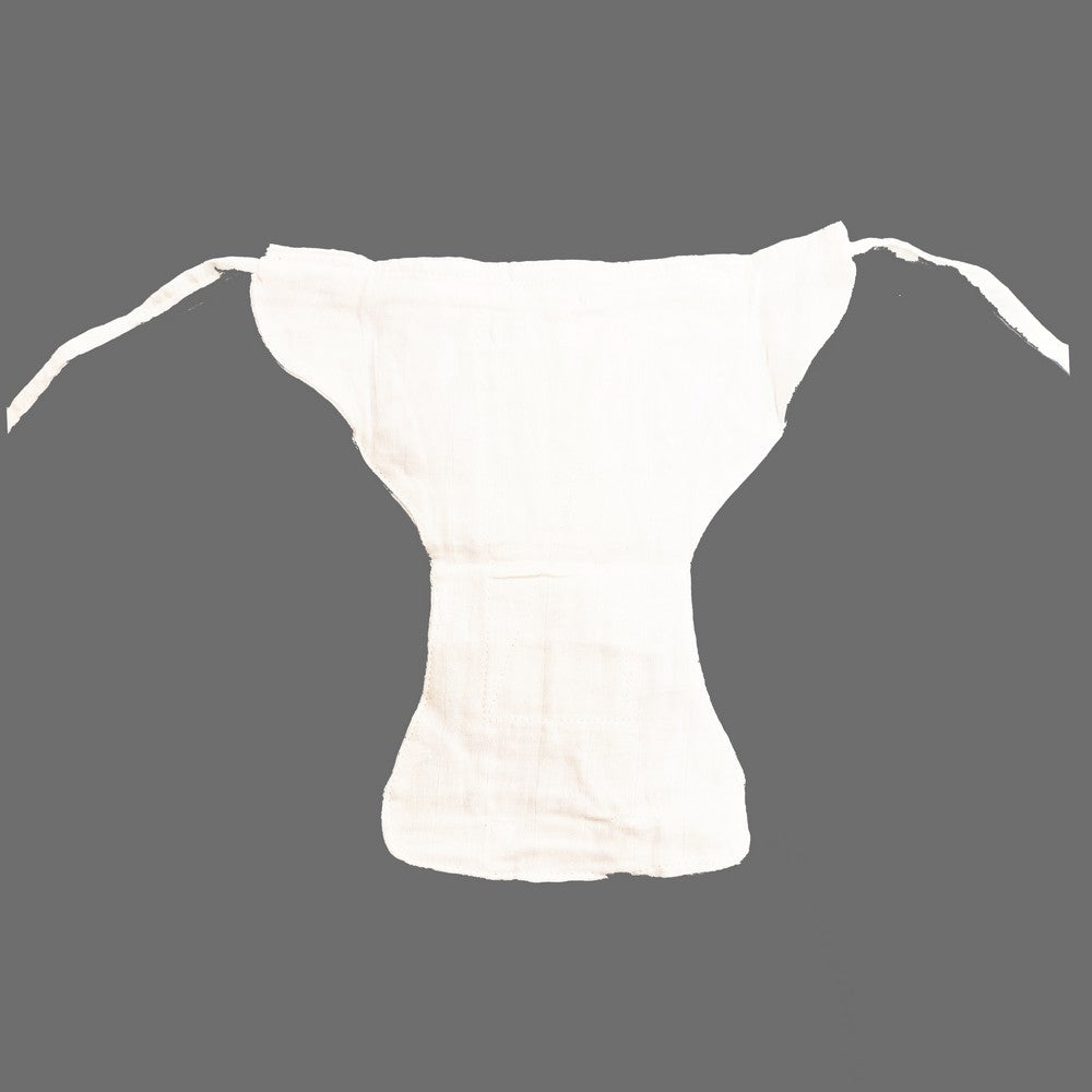 White (3-6m) Washable Padded Muslin Nappy - Pack Of 6